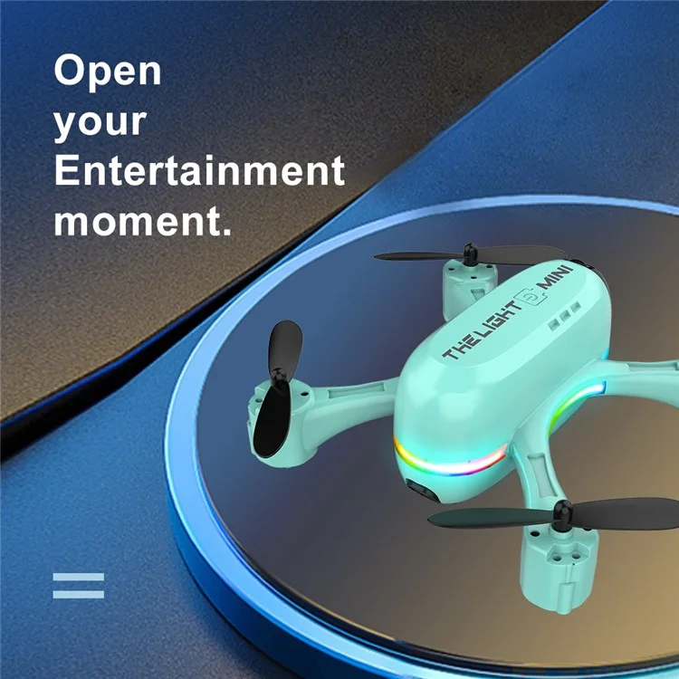 V6 Aerial Photo RC Aircraft Mini Drone Portátil de 4 Canais HD Airplane Toy With Marquee / Função Wifi (baterias Duplas) - Verde