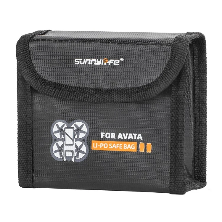 SUNNYLIFE AT-DC478 для DJI Avata 2-Battery Safety Storage Bag Explosion-proof Heat Resistant Lithium Battery Protective Pouch