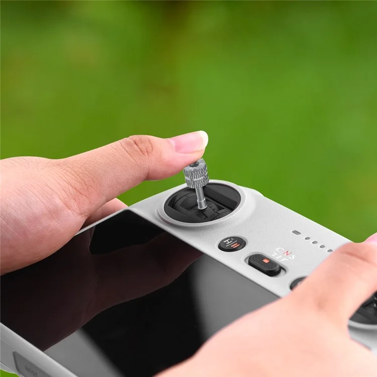 EWB9409 For DJI Mini 3 Pro Remote Controller 1 Pair Thumb Rocker Aluminum Alloy Control Joysticks - Grey