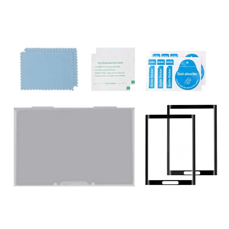 Sunnylife IST-BHM492 2PCS Anti-dust Hard Tempered Glass Screen Protector Para Insta360 X3, Design Curvo Filme de Tela de Câmera de Cobertura Completa