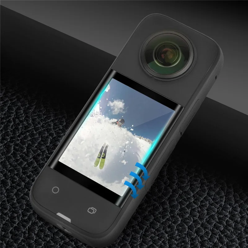 Sunnylife Ist IST-BHM499 2 Sets Kit de Protección de Pantalla de Cámara Transparente HD Para Insta360 X3, Diseño Curvado Anti-explosión Que Cubre la Película de Pantalla de Vidrio Templado