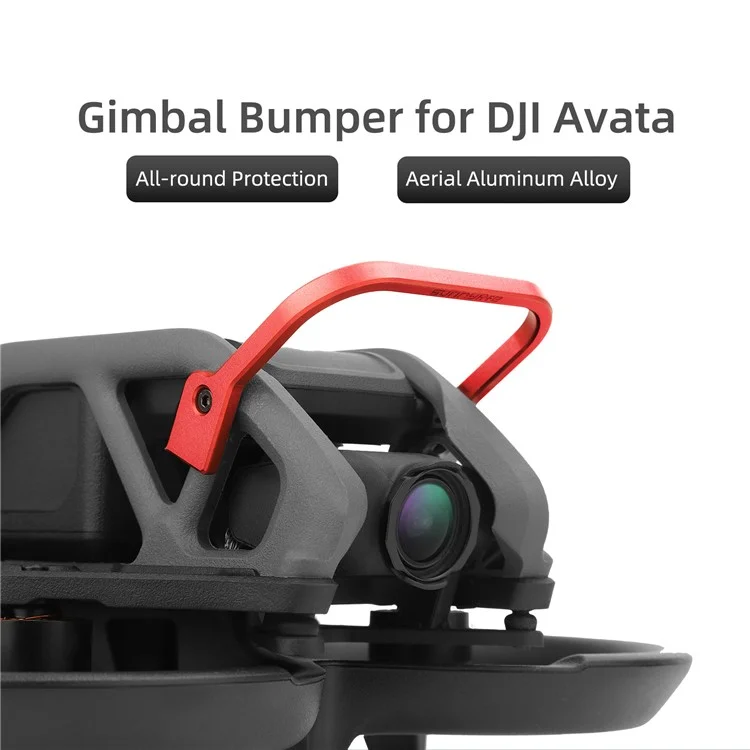 SUNNYLIFE AT-BX500 Pour DJI Avata Gimbal Bumper Aluminium Alloy Fender Guard Protection Tool RC Accessoires - Rouge