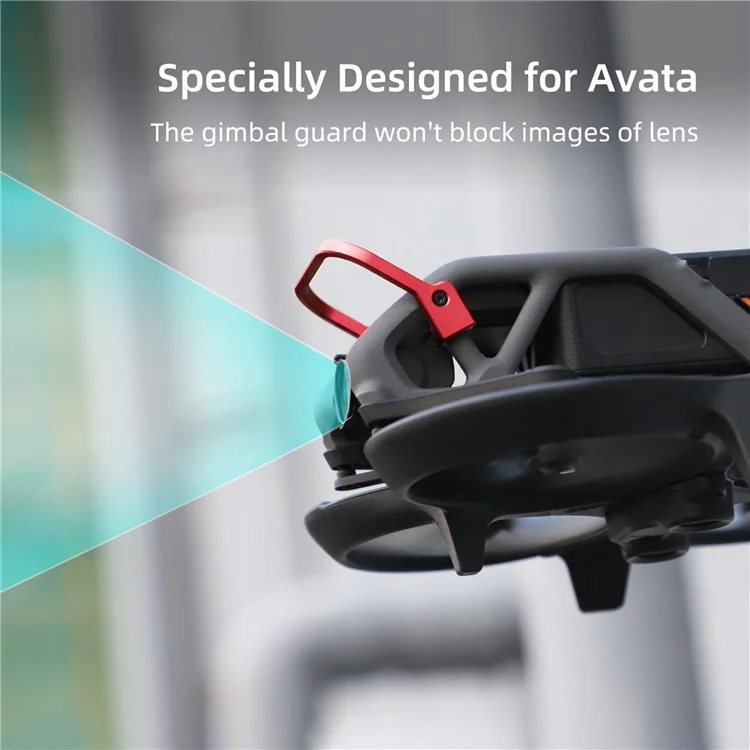 SUNNYLIFE AT-BX500 Pour DJI Avata Gimbal Bumper Aluminium Alloy Fender Guard Protection Tool RC Accessoires - Rouge