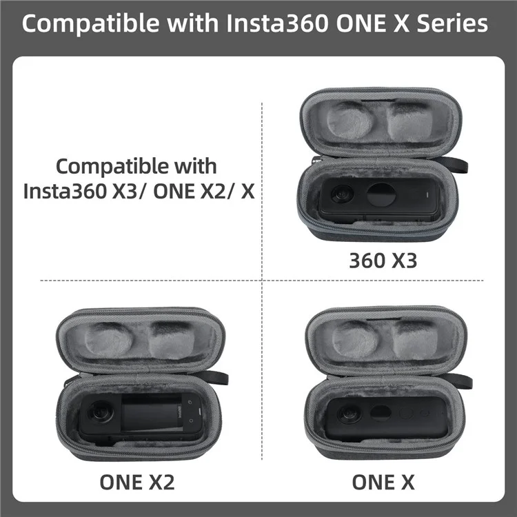 SUNNYLIFE IST-B496 für Insta360 X3 / ONE X2 / X Aufbewahrungstasche, kratzfeste Kameraschutzhülle