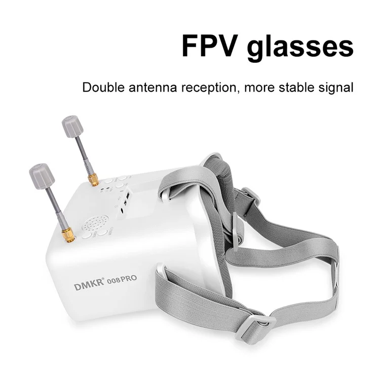 DMKR LS-008D Pro 5,8g 40CH от Первого Лица. Очки с 4,3 Дюйма от Первого Лица Виды Goggles Двойные Антенны Для Аксессуаров Для Дронов RC