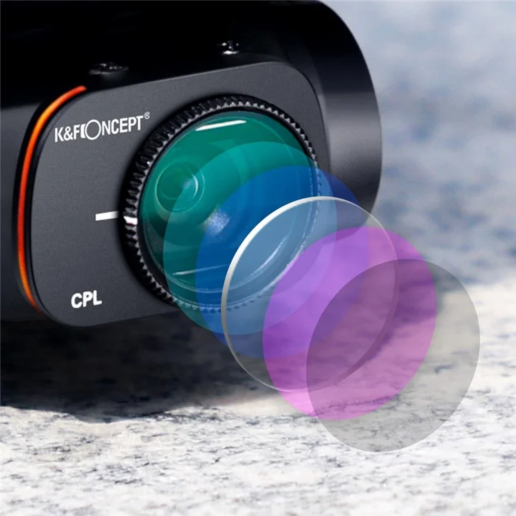 K&F CONCEPT SKU.1865 Pour DJI Mavic Mini 1 / Mini 2 / SE Multi-Coated Filter Set, 6Pcs Anti-Scratch Filters UV+CPL+ND8+ND16+ND32+ND64 Filtres d'objectif HD