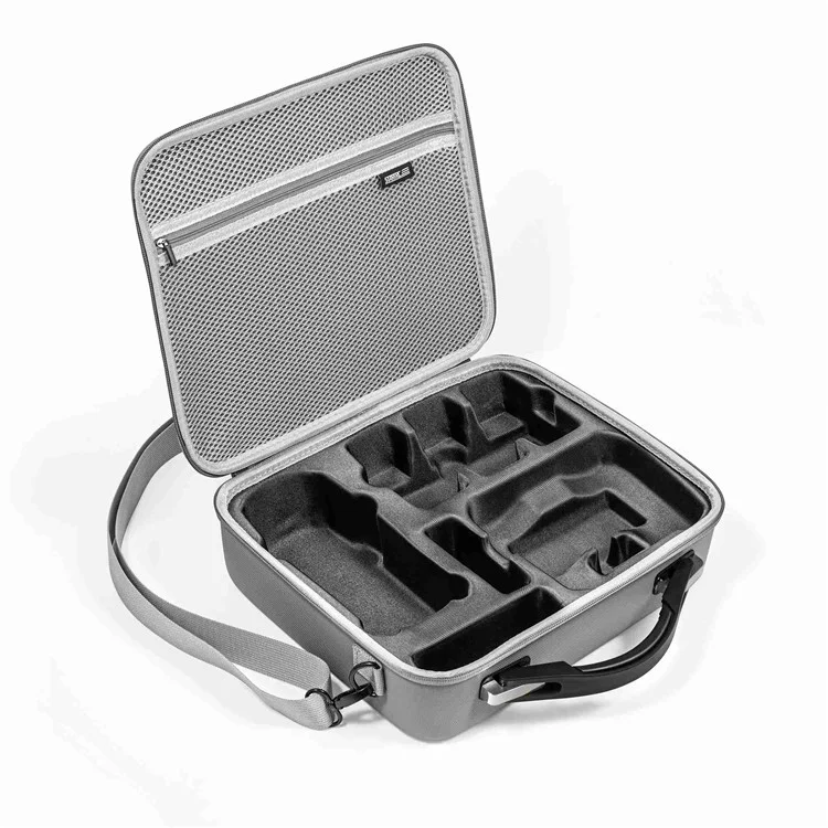 STARTRC 1111505 Para DJI Air 2 / 2S PU Bolso de Cuero Bag Bag Accessorios de Drones Caso de Viaje Con Correa Para el Hombro - Gris