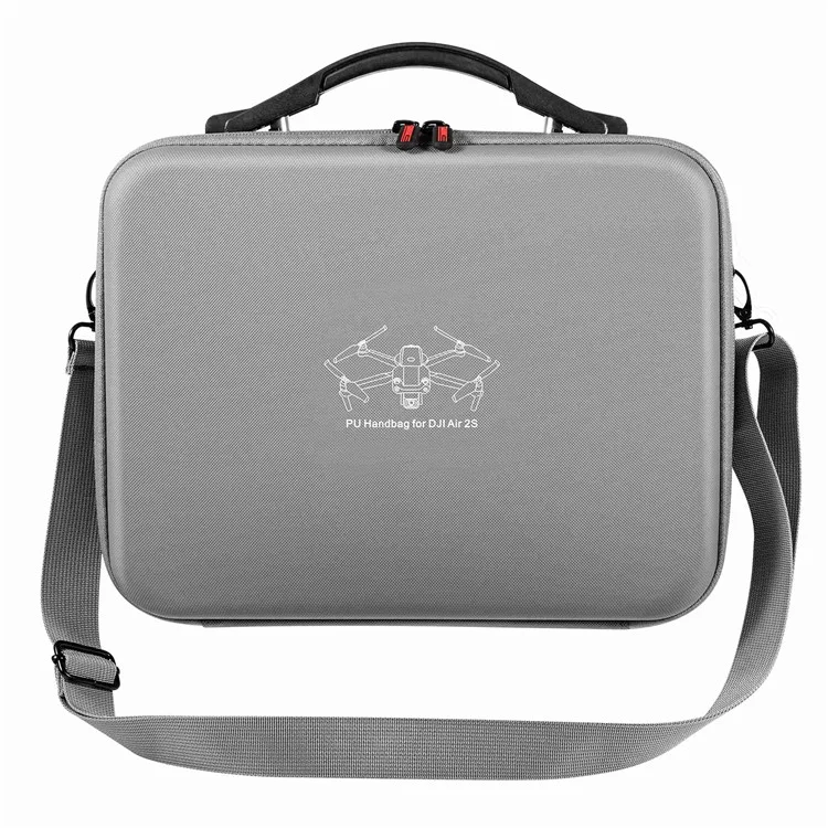 STARTRC 1111505 Para DJI Air 2 / 2S PU Bolso de Cuero Bag Bag Accessorios de Drones Caso de Viaje Con Correa Para el Hombro - Gris