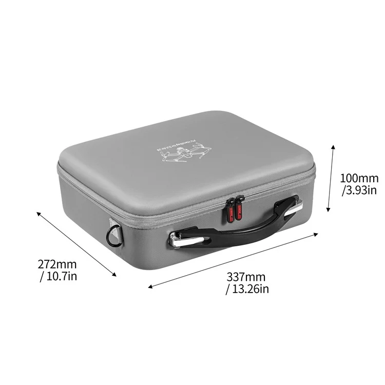 STARTRC 1111505 Para DJI Air 2 / 2S PU Bolso de Cuero Bag Bag Accessorios de Drones Caso de Viaje Con Correa Para el Hombro - Gris