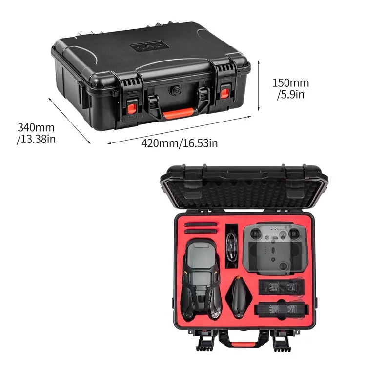 STARTRC 1111529 for DJI Mavic 3 Classic Drone Tote Box ABS Shockproof Waterproof Sealing Carrying Case with Shoulder Strap