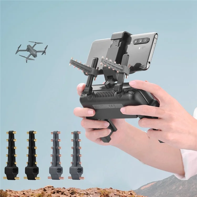 BRDRC DJI-8139 Одна Пара Антенна Сигнала Сигнала Диапазона Усилителя Сигнала Усилителя и Воспроизведения Для Контроллера DJI Mavic 2 Avata Goggles 2 - Черный
