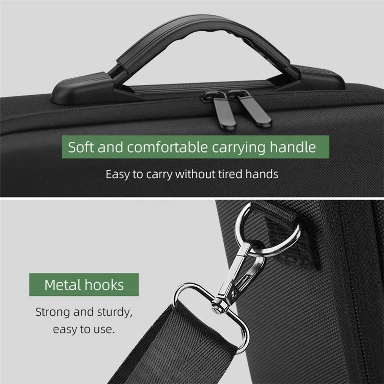 BRDRC DJI-9565 Storage Bag Carrying Case for DJI Air 2 / 2S Drone Body RC Pro / RC-N1 Remote Controller Shoulder Bag