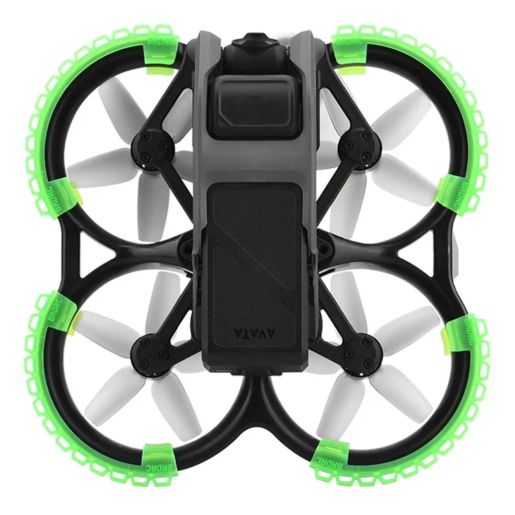 BRDRC 9604 For DJI Avata 4Pcs / Set Drone Propeller Guard Bumper Rings Anti-collision Protection Rings - Green