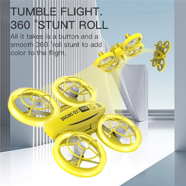 ZLL SG300 Children Mini Drone Remote Control 2.4GHz Aircraft Aerial Photography Remote Quadcopter Toy with Headless Mode - Yellow