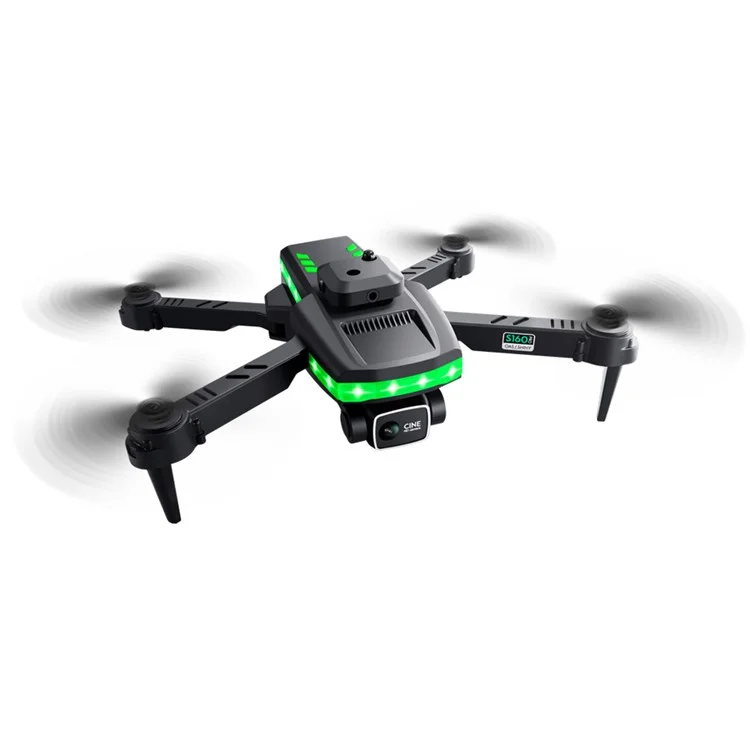 S160 2.4G Dual Camera RC Drone Drone 360 ​​degré Évitement de Pliage Aircraft Portable Avec Emprise D'altitude / Sac de Rangement (doubles Batteries)