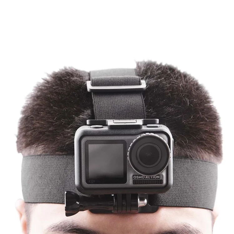 BRDRC DJI-6014 Para Câmera de Ação Osmo Cinta para Cabeça Ajustável Anti-Deslizante Fixação de Banda Bandana