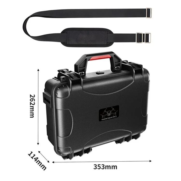 STARTRC 1114485 Protective Case for DJI Mini 3 Portable Crossbody Case Sealed Waterproof Storage Bag Compatible with DJI RC with Screen and RC-N1 Controller