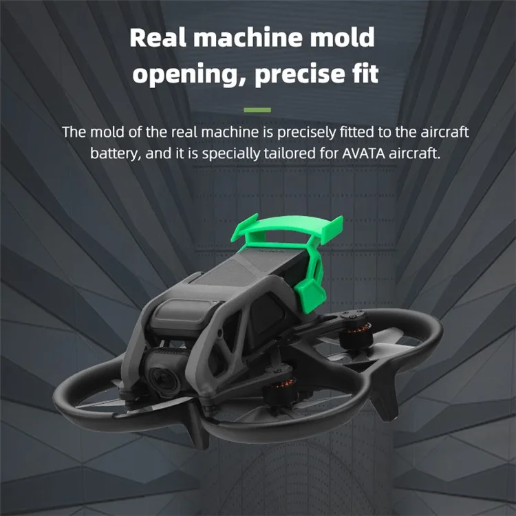 BRDRC-9626 Battery Removal Rear Wing for DJI Avata Drone Battery Protector Buckle Quick Release Accessories - Black