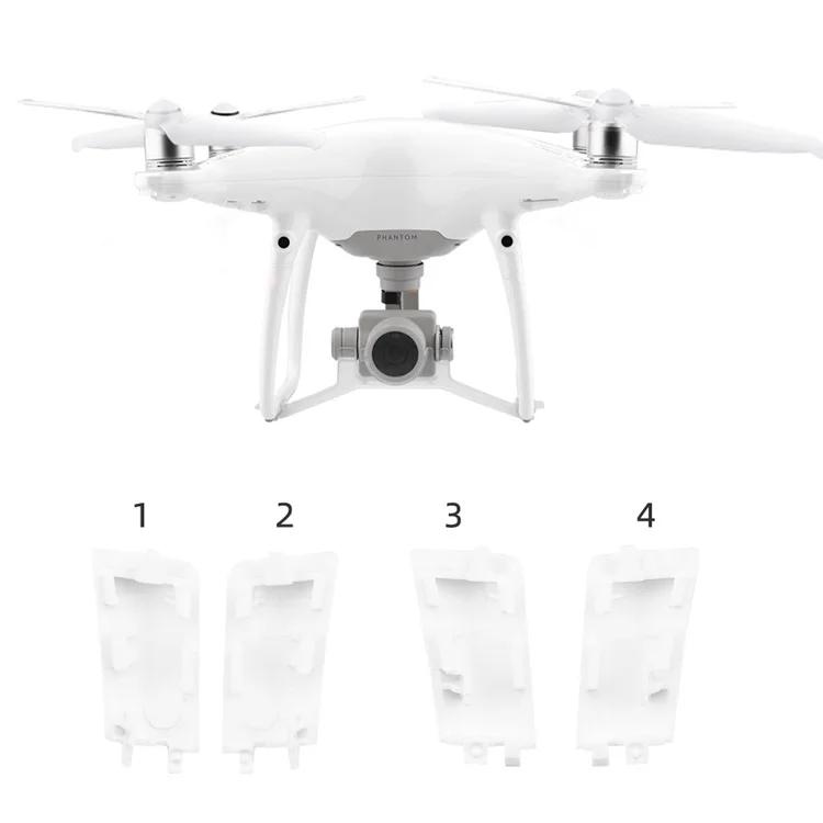 BRDRC DJI-8181 4pcs Antena de Drone Capas Para DJI Phantom 4 Pro Drone, Plástico Caps de Antena de Proteção Substituição