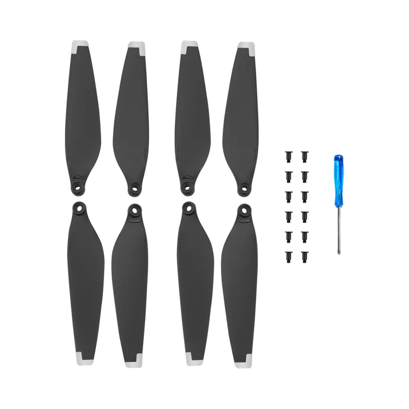 EWB9632 Two Pairs RC Drone Propellers Replacement Parts for DJI Mini 3 RC Quadcopter - Silver