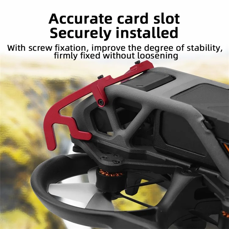 BRDRC Für DJI Avata Gimbal Bumper Aluminiumlegierung Anti-Kollisions-Schutzstange Sicherheitsschutz Zubehör - Rot