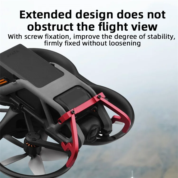 BRDRC Für DJI Avata Gimbal Bumper Aluminiumlegierung Anti-Kollisions-Schutzstange Sicherheitsschutz Zubehör - Rot