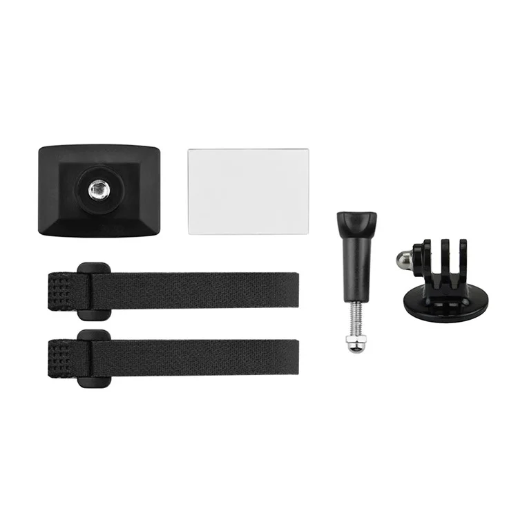 BRDRC DJI-8060 For DJI Mavic 2 / Pro / Air 2 / for FIMI X8 SE 2020 Universal Upper Bracket Sports Camera Adapter Magic Tape Strap Kit Set