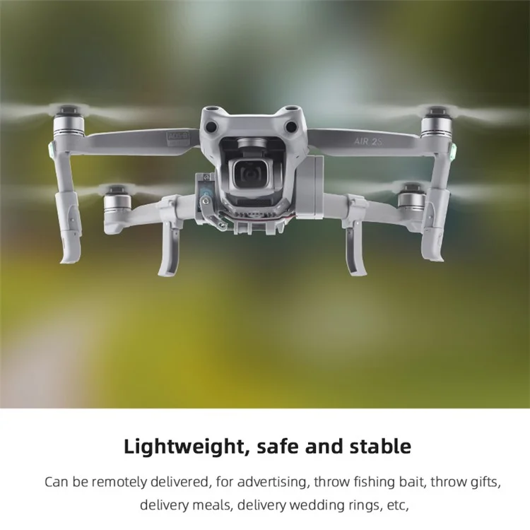 BRDRC DJI-9199 Conjunto de tren de aterrizaje para lanzador para el sistema de entrega de cargas útiles DJI Air 2S / Air 2 RC Drone Accesorios
