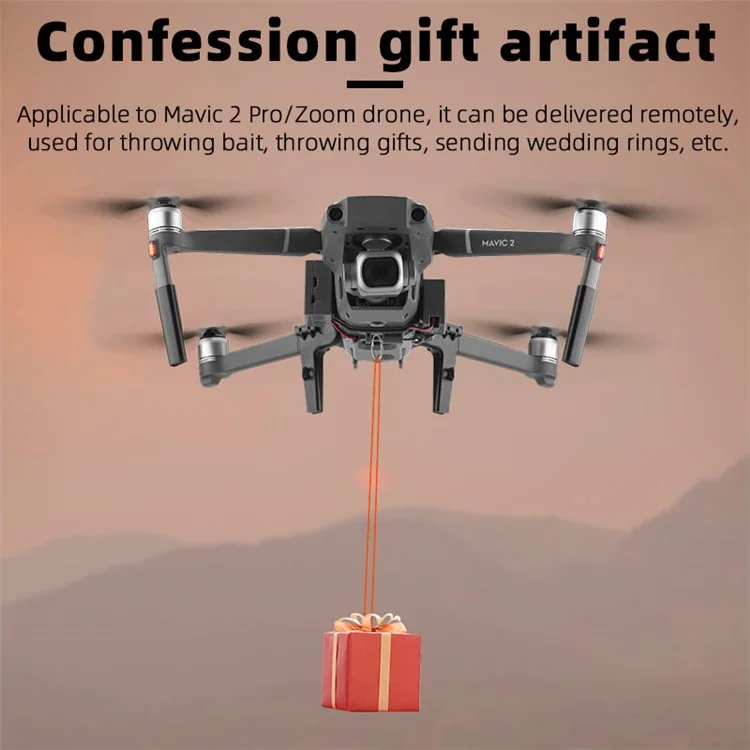 Sistema de Lanzador Remoto BRDRC DJI-9377 para DJI Mavic 2 Zoom / 2 Pro Juego de Tren de Aterrizaje Dispositivo de Entrega Aérea Accesorios de Drone RC