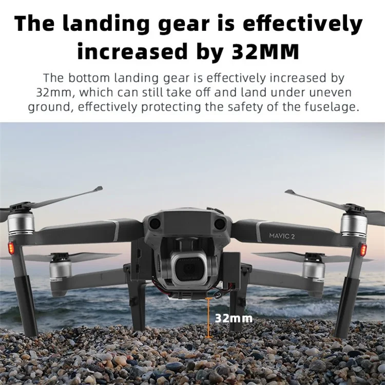 Sistema de Lanzador Remoto BRDRC DJI-9377 para DJI Mavic 2 Zoom / 2 Pro Juego de Tren de Aterrizaje Dispositivo de Entrega Aérea Accesorios de Drone RC