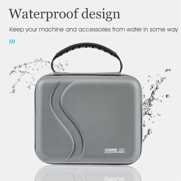 STARTRC 1115451 Pour Télécommande DJI Mini 3 Pro / Mavic 3 / Air 2S, Sac de Transport Étanche en PU pour Télécommande DJI RC
