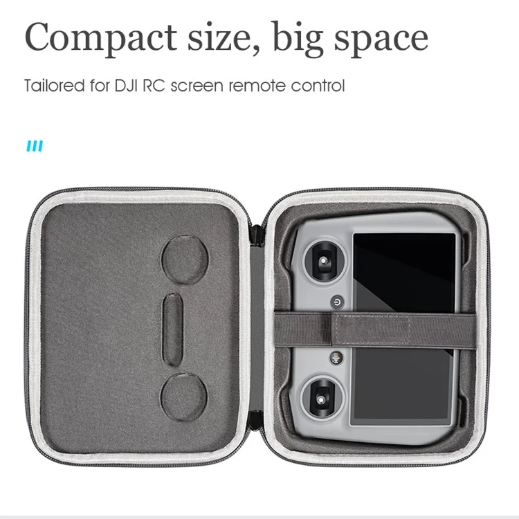 STARTRC 1115451 Pour Télécommande DJI Mini 3 Pro / Mavic 3 / Air 2S, Sac de Transport Étanche en PU pour Télécommande DJI RC