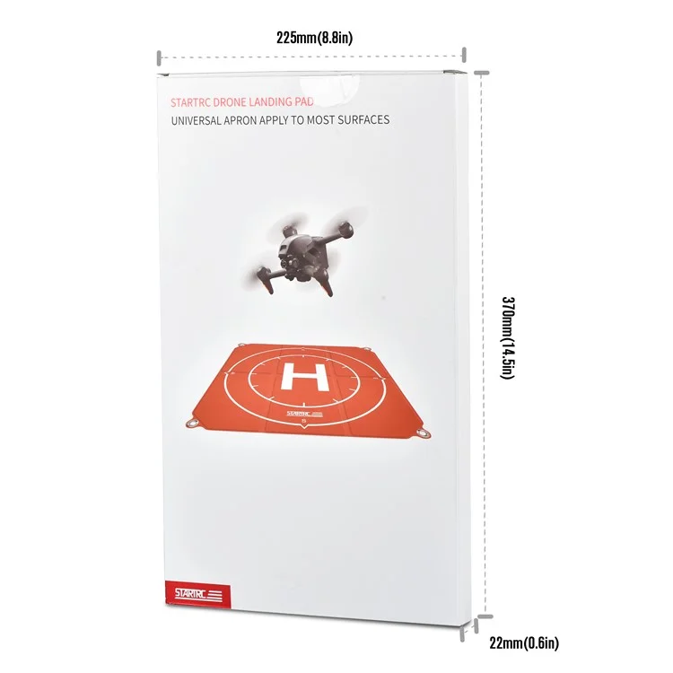 STARTRC 65 cm Alfombra de aterrizaje plegable impermeable para dron con clavos de tierra 
