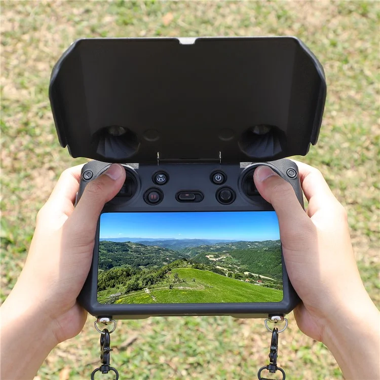 SUNNYLIFE YK558 For DJI RC Pro Remote Control Anti-Scratch Protector Case with Sun Hood Sunshade Sunlight Shelter