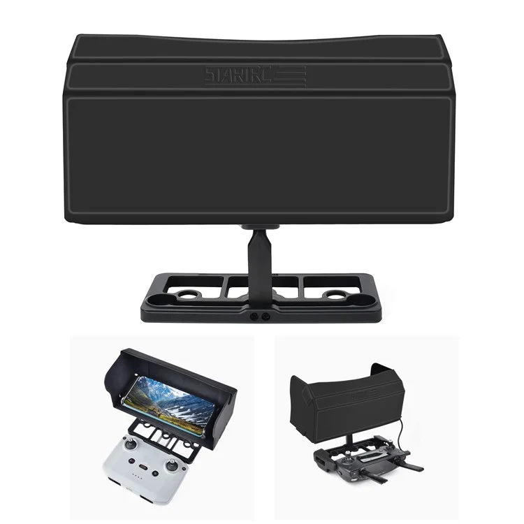 STARTRC 1108860 Für DJI Mini 2 / Mavic Mini / Air 2 Controller Sonnenblende mit Handyhalterung und Tragriemen