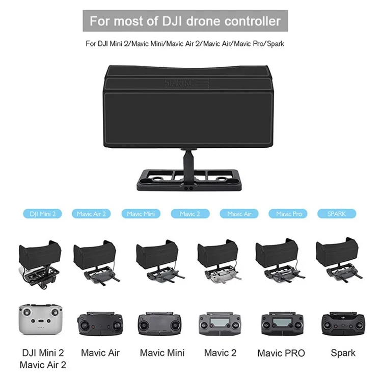 STARTRC 1108860 Für DJI Mini 2 / Mavic Mini / Air 2 Controller Sonnenblende mit Handyhalterung und Tragriemen