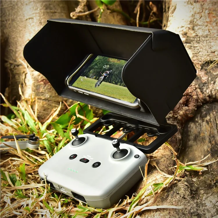 STARTRC 1108860 Für DJI Mini 2 / Mavic Mini / Air 2 Controller Sonnenblende mit Handyhalterung und Tragriemen