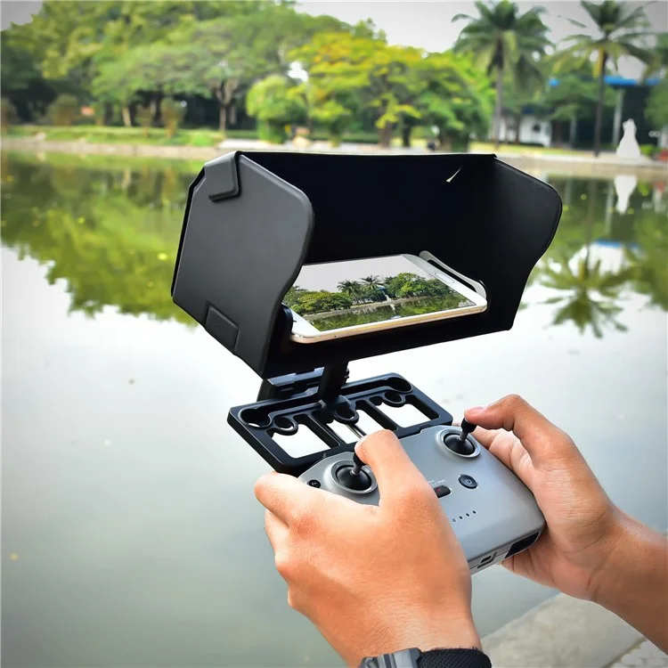 STARTRC 1108860 Für DJI Mini 2 / Mavic Mini / Air 2 Controller Sonnenblende mit Handyhalterung und Tragriemen