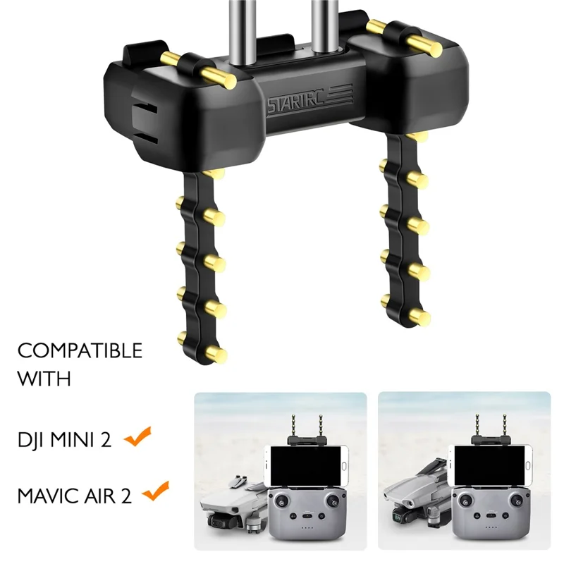 STARTRC 1109116 ABS+Reinkupfer YAGI-Antenne 5,8GHz Signalverstärker Reichweitenverlängerer für DJI Mavic Air 2 / Mini 2