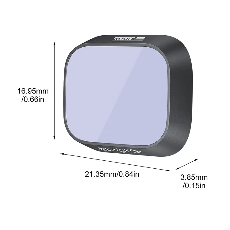 Startrc 1117677 Para DJI Mini 3 / Mini 3 Filtro de Lente de Câmeras de Poluição Luminosa de Vidro Óptico Pro Optical