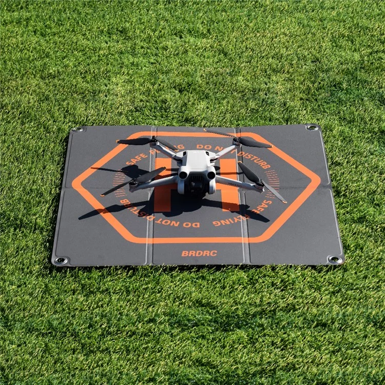 BRDRC Landeplatte für DJI Mini 3 Pro / Avata / Air 2 / Mini 2 / Mini SE / Mavic Mini 50cm PU Leder Drohnen-Parkplatte