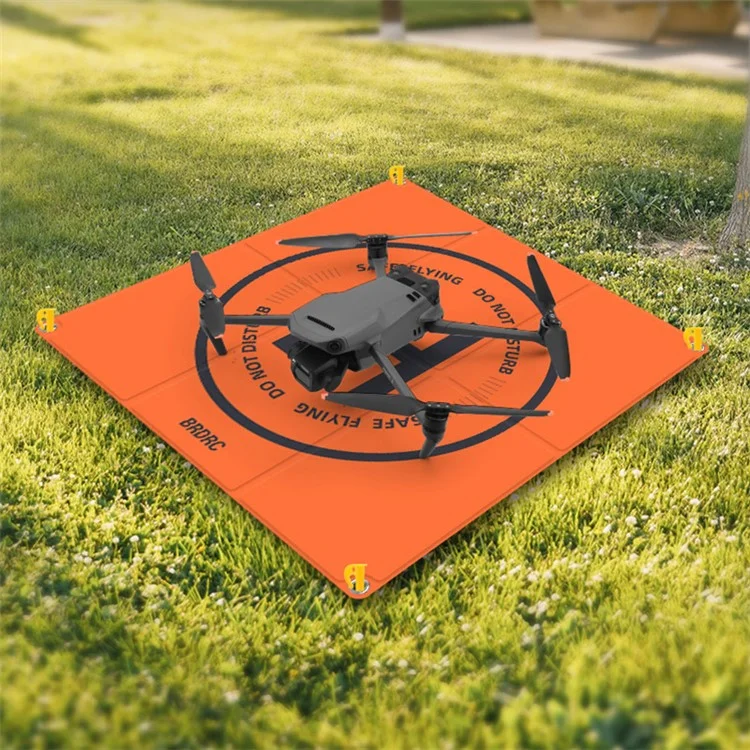 BRDRC Parkplatz Apron Pad für DJI Mini 3 Pro / Avata / Air 2 / Mini 2 / Mini SE / Mavic Mini 65cm PU-Leder Drohnen-Landeplatz
