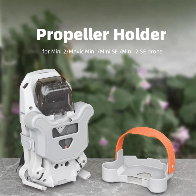 BRDRC Propellerschutz für DJI Mini 2 / Mavic Mini / Mini SE / Mini 2 SE, Silikon+ABS Drohnen-Propellerschutz-Gurt - Grau