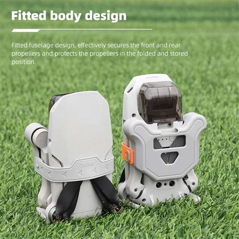 BRDRC Propellerschutz für DJI Mini 2 / Mavic Mini / Mini SE / Mini 2 SE, Silikon+ABS Drohnen-Propellerschutz-Gurt - Grau