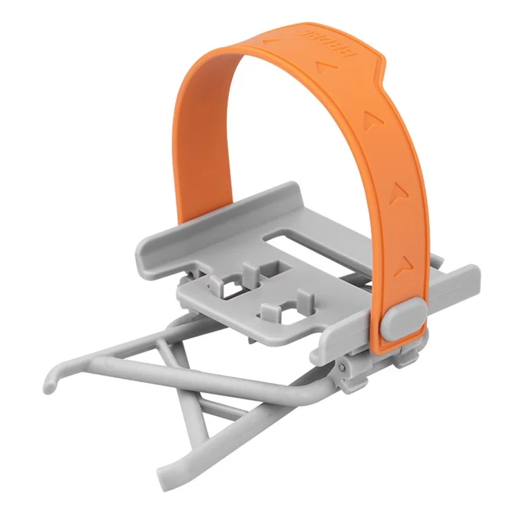 BRDRC Pour DJI Mini 3 / Mini 3 Pro Atterrissage Pliable Béquilles ABS Rehausseur de Hauteur avec Sangle en Silicone - Orange