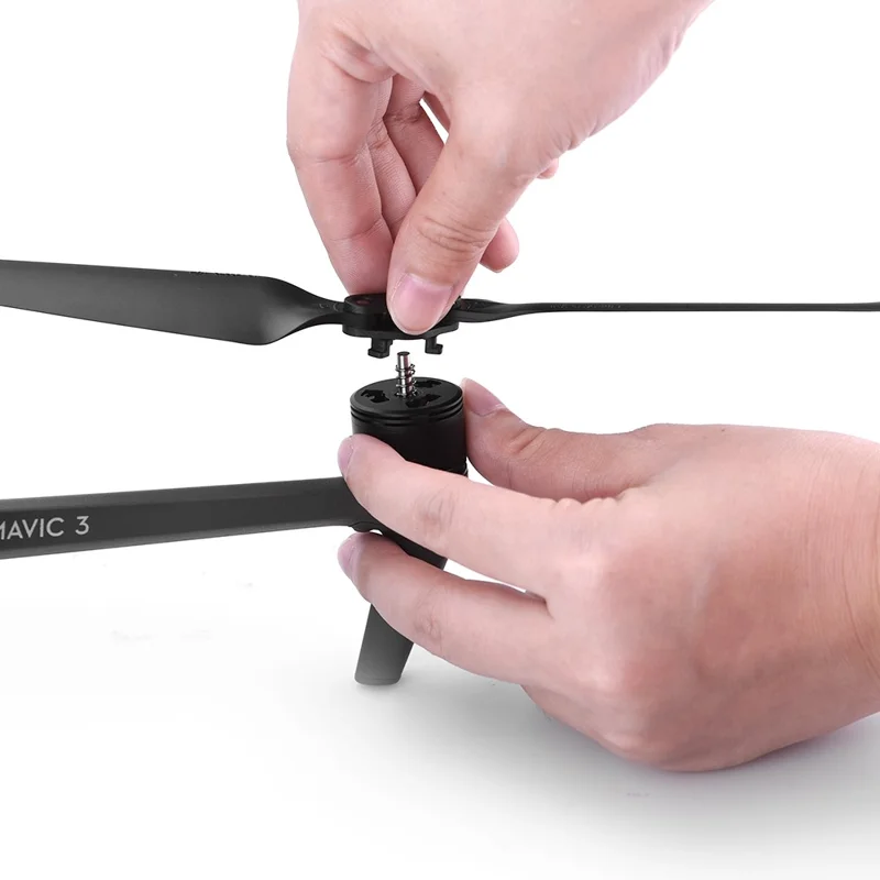 BRDRC 9453 1 Pair For DJI Mavic 3 / Mavic 3 Pro Quick Release Propeller Drone Blade Spare Parts - Gold Edge