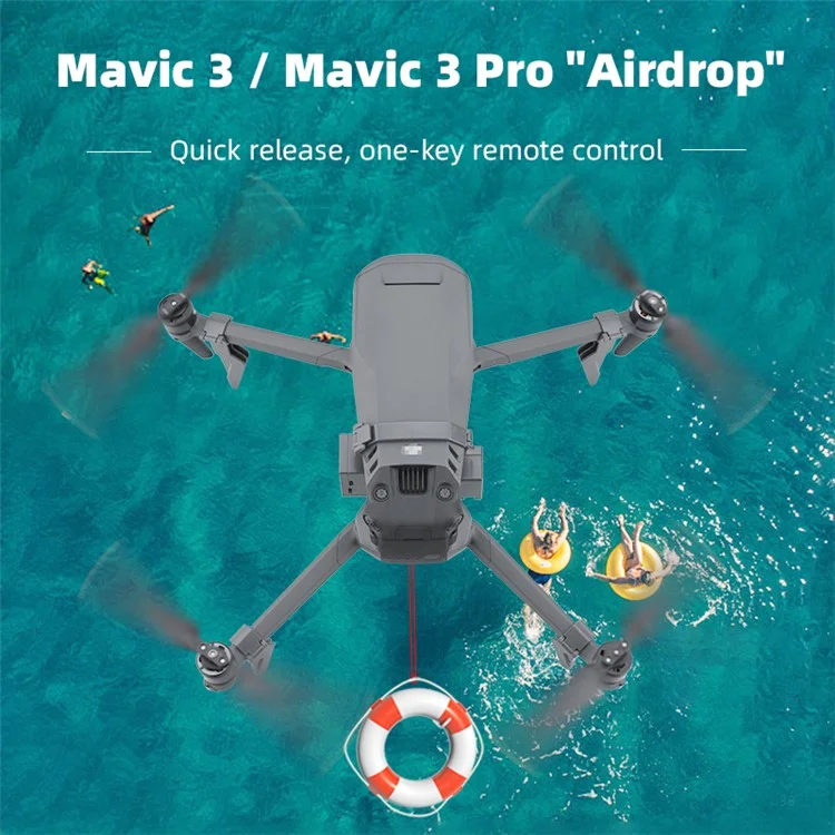 Brdrc Pour Dji Mavic 3 / Mavic 3 Pro Remote Thrower Airdrop Deliver Delivery Gear Gear Set RC Drone Accessoires