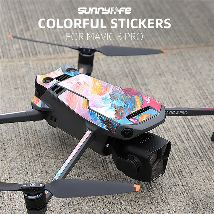 SUNNYLIFE M3P-TZ577 For DJI Mavic 3 Pro / Mavic 3 Classic / Mavic 3 Anti-Scratch Sticker Drone Protective Decal (for RC Pro Controller) - Pink