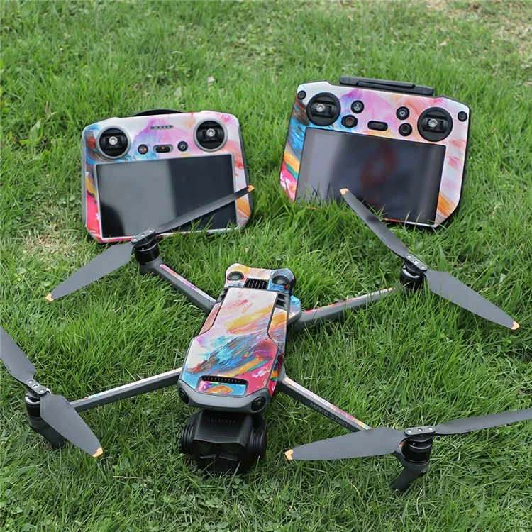SUNNYLIFE M3P-TZ577 For DJI Mavic 3 Pro / Mavic 3 Classic / Mavic 3 Anti-Scratch Sticker Drone Protective Decal (for RC Pro Controller) - Pink