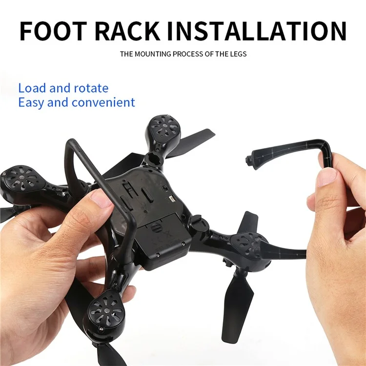8S RC Drone 1080P Camera Fixed Altitude 4-Axis Aircraft Remote Control ABS Quadcopter with 1 Battery - Red